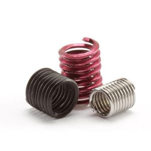 Heli-Coil M6x1 Tangless Screw-Locking Coarse Stainless Steel Wire Thread Inserts 12 mm Dry Film Lubricant