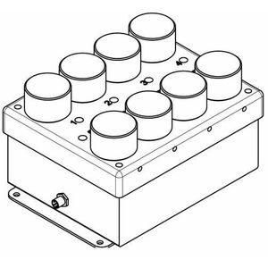8 Position Socket Tray with I/O Repeater Port, 24V I/O